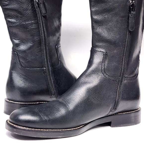 Cole Haan Harrington Knee High Riding Boot Black - Picture 10 of 10